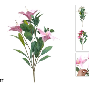 Bouquet of 3 Flowers, 65cm, 4 Assorted Colours