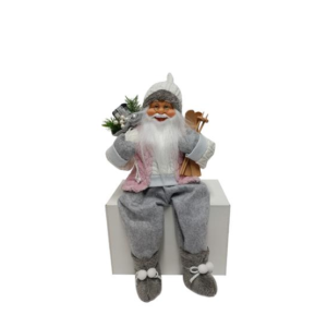 PINK FATHER CHRISTMAS 45CM