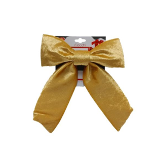 BOW VELVET GOLD 24CM