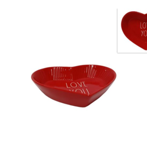 HEART-SHAPED BOWL, 17 CM, CERAMIC
