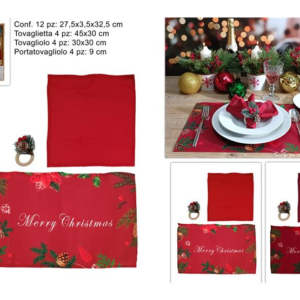 TABLE MAT & NAPKIN HOLDER SET