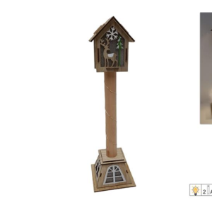 CHRISTMAS LANTERN WITH BATTERY 35CM