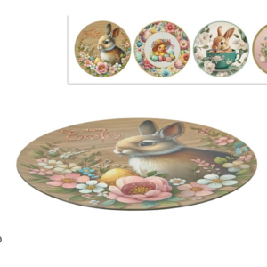 PLACEMAT, 33 CM, EASTER DECORATION, 4 ASSORTED DESIGNS