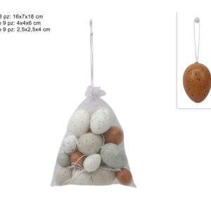 EGG BAG, 9 PCS 4 CM + 9 PCS 6 CM