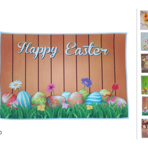 EASTER MAT, 40 × 60 CM, 6 ASSORTED DESIGNS