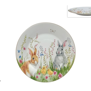 FLAT PLATE, 27 CM, PORCELAIN, EASTER DECORATION (F. 0.70)