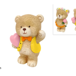 TEDDY BEAR, 15 CM, 2 ASSORTED DESIGNS