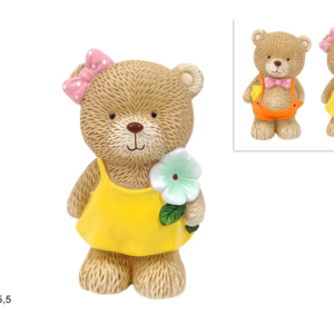 TEDDY BEAR, 25 CM, 2 ASSORTED DESIGNS