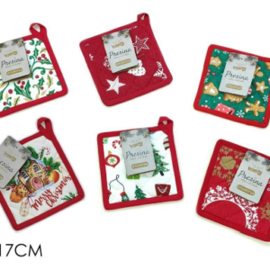 CHRISTMAS HOT POT CLOTH 17X17CM 131401