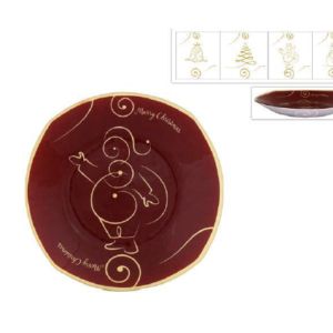 CHRISTMAS GLASS PLATE 047744