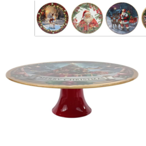 CHRISTMAS CAKE STAND 4 ASSORTED 286921